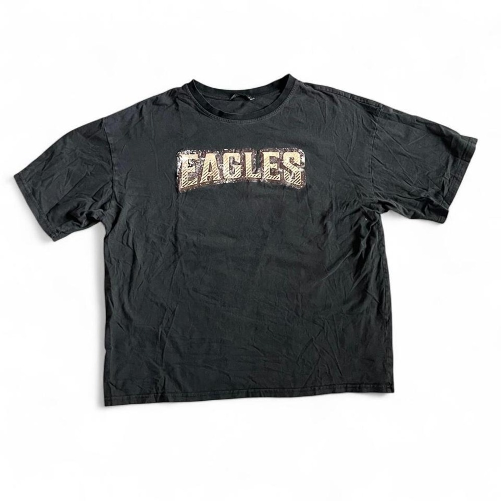 SHEIN Eagles Graphic T Shirt Black Y2K Grunge Streetwear Men's Medium - Picture 1 of 5